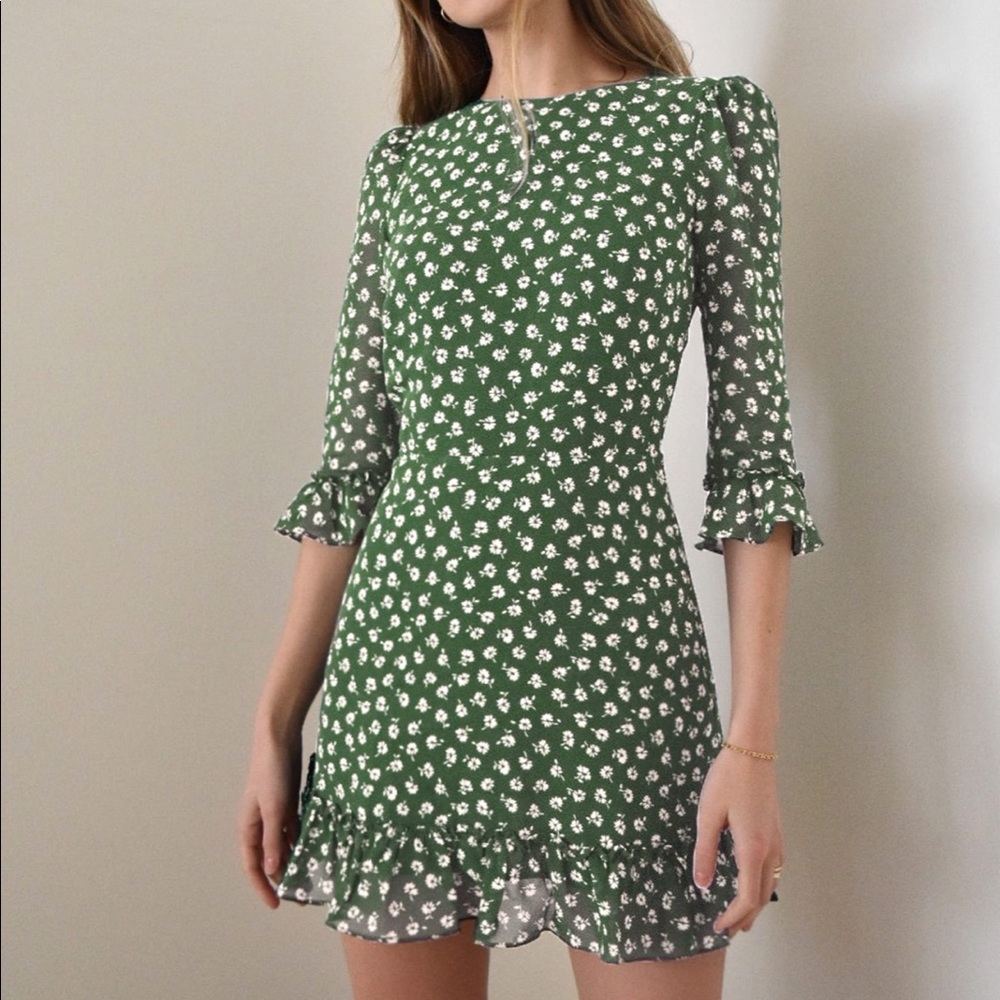 Reformation Doutzen Dress - Chive